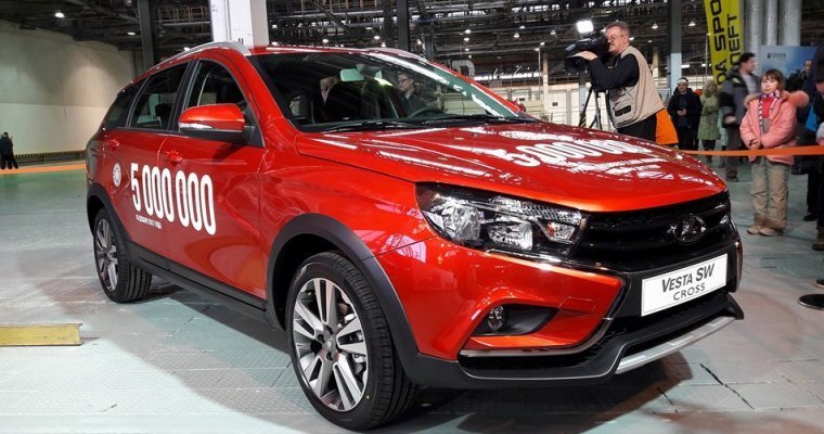 Завод Лада в Ижевске выпустил 5-миллионный автомобиль