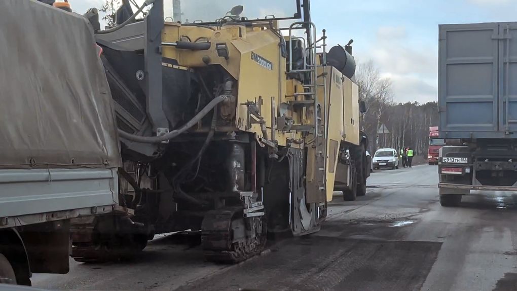 На трассе в Удмуртии в районе Юсек образовался затор