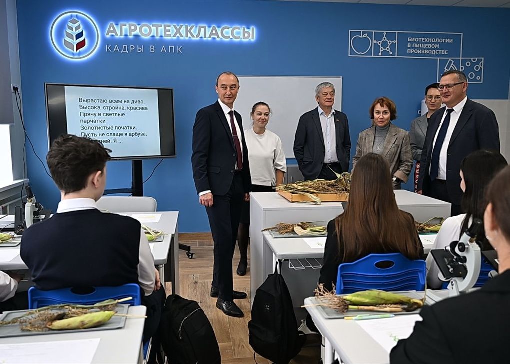 Ещё два современных агрокласса открыли в сельской школе Удмуртии