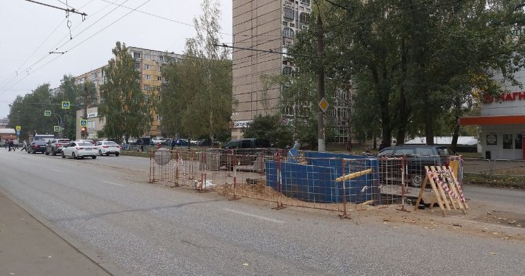 Ремонт подземной трубы на улице Петрова в Ижевске завершат до конца ноября
