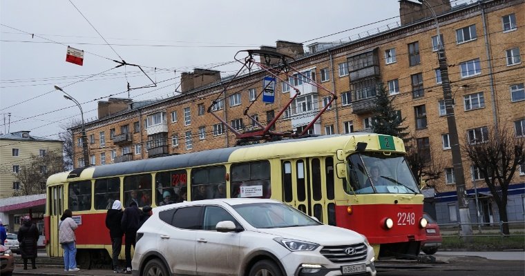 На участке улицы Кирова в Ижевске 26 и 27 сентября будут ремонтировать трамвайные пути
