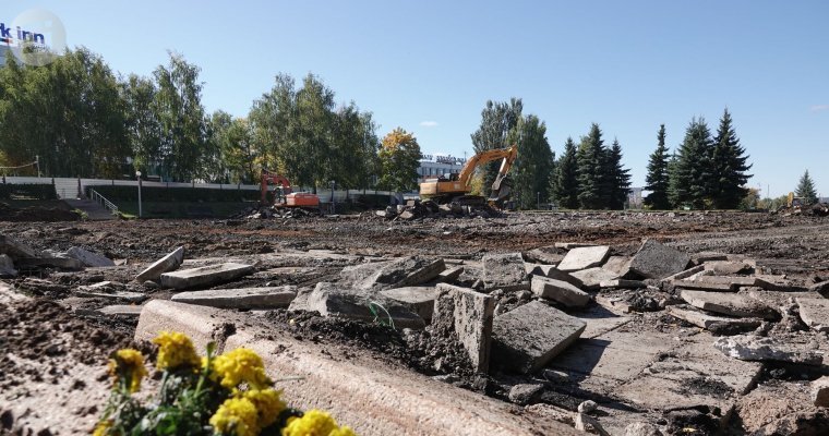 Реконструкцию части Центральной площади начали в Ижевске