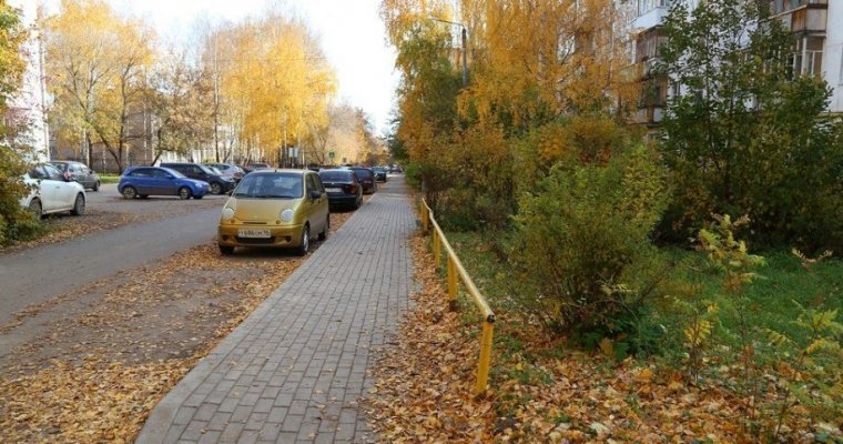 11 участков тротуаров отремонтировали в Ижевске