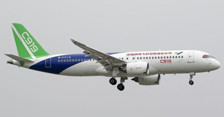 Более 1000 заказов получила китайская авиастроительная корпорация COMAC на самолёты C919