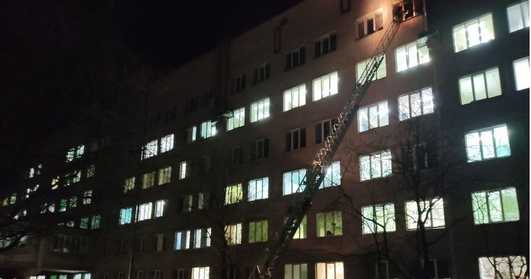 На седьмом этаже ижевской ГКБ № 6 в момент возгорания находились 74 пациента