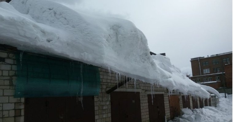 В Ижевске с начала года зарегистрировано множество нарушений при очистке крыш от снега