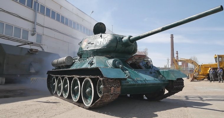 Работники ООО «Газпром трансгаз Чайковский» восстановили танк Т-34-85