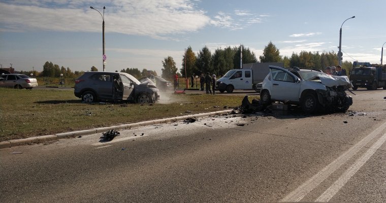 Один человек погиб в массовом ДТП в Удмуртии