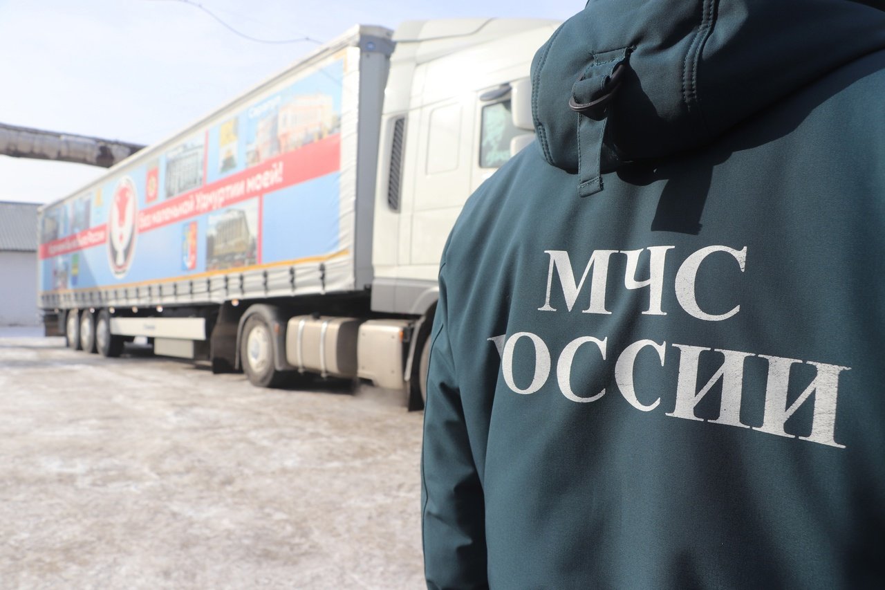 Сотрудники МЧС Удмуртии доставили на Донбасс более 250 тонн гуманитарного груза