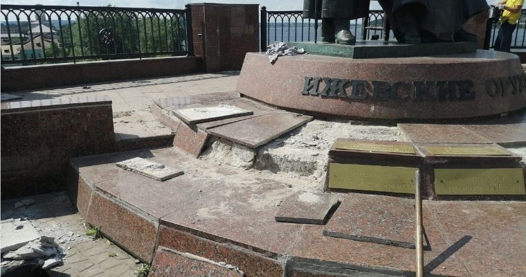 В столице Удмуртии отремонтируют памятник Ижевским оружейникам
