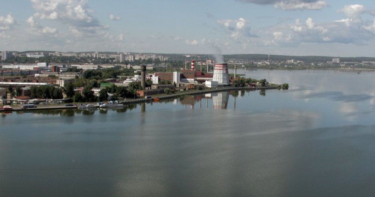 В Ижевске начали сброс воды из городского пруда из-за продолжительных дождей
