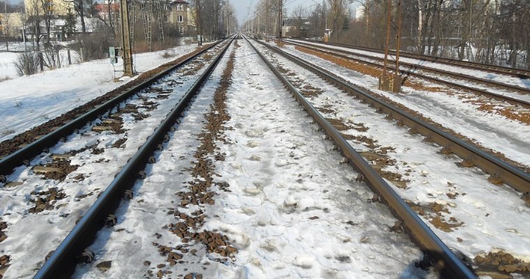 Поезд сбил автомобиль в Удмуртии