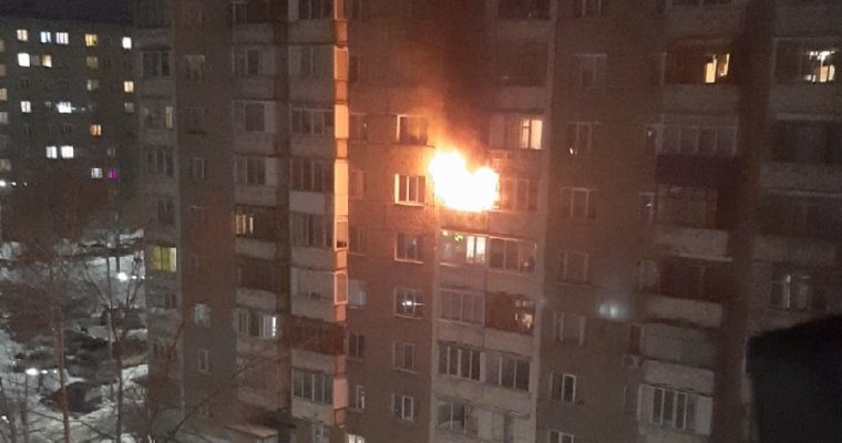 В Ижевске произошёл пожар в «девятиэтажке»