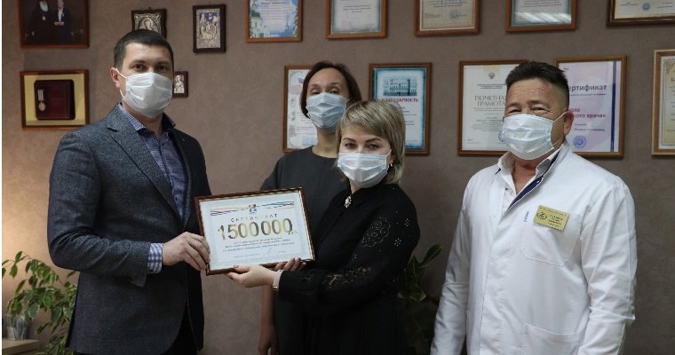 Агрохолдинг «КОМОС ГРУПП» передал Сарапульской городской больнице аппараты ИВЛ и средства индивидуальной защиты
