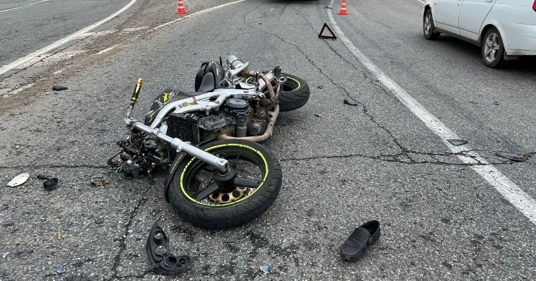 Нетрезвый мотоциклист влетел в грузовик на объездной Ижевска