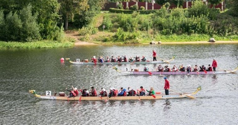 В 14-й раз в Твери прошли соревнования по гребле на лодках-драконах