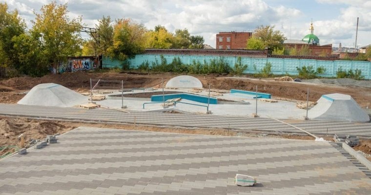 В будущем скейт-парке на набережной Сарапула установили рампу