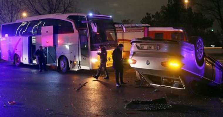 Автобус с российскими волейболистами попал в массовую аварию в Турции
