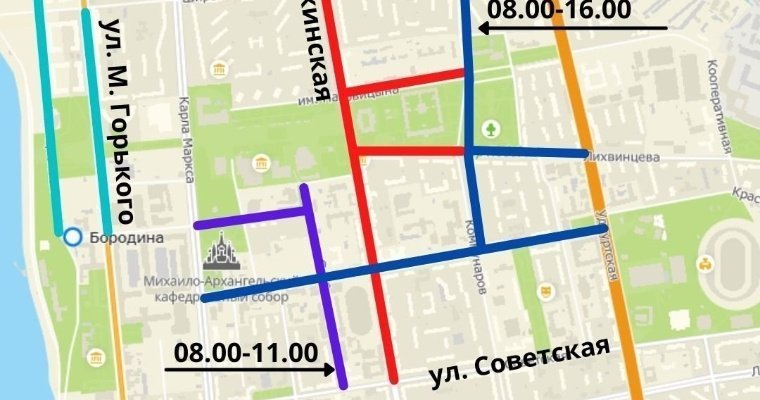 В Ижевске в День Победы перекроют центральные улицы