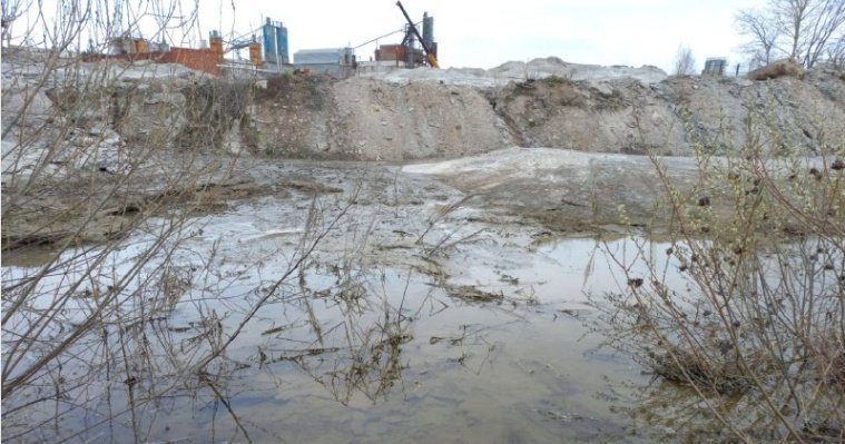 Жителя Ижевска подозревают в загрязнении бетоном русла реки Пироговка 