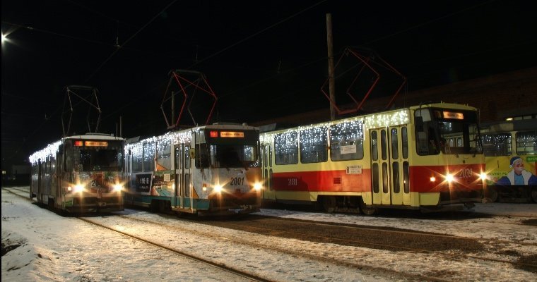 Электротранспорт в Ижевске изменит график работы в новогодние праздники