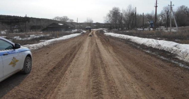 В Удмуртии пьяный водитель «Лады Гранты» наехал на пешехода