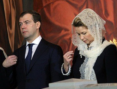 Первая леди причастилась из рук Патриарха