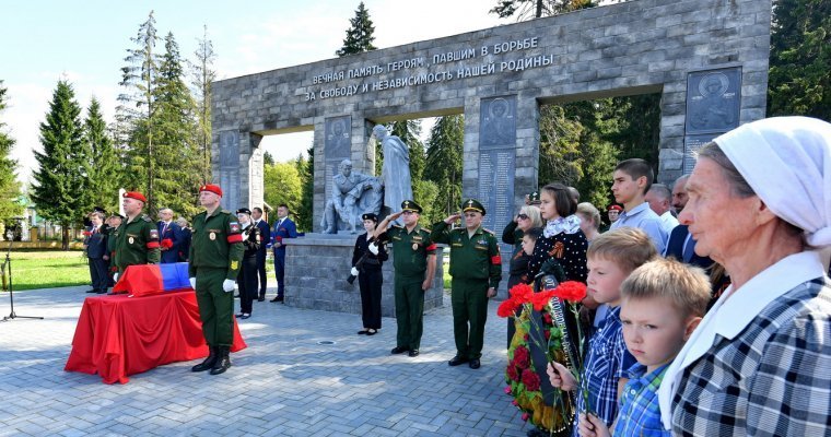Останки погибшего в годы Великой Отечественной войны захоронили в Ижевске