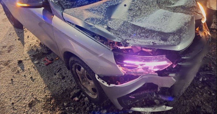 Пьяный водитель врезался в грузовик на дороге «Воткинск-Чайковский»