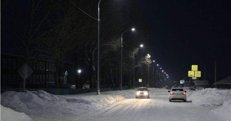 На трассе Каракулино-Красный бор в Удмуртии заработала новая линия наружного освещения