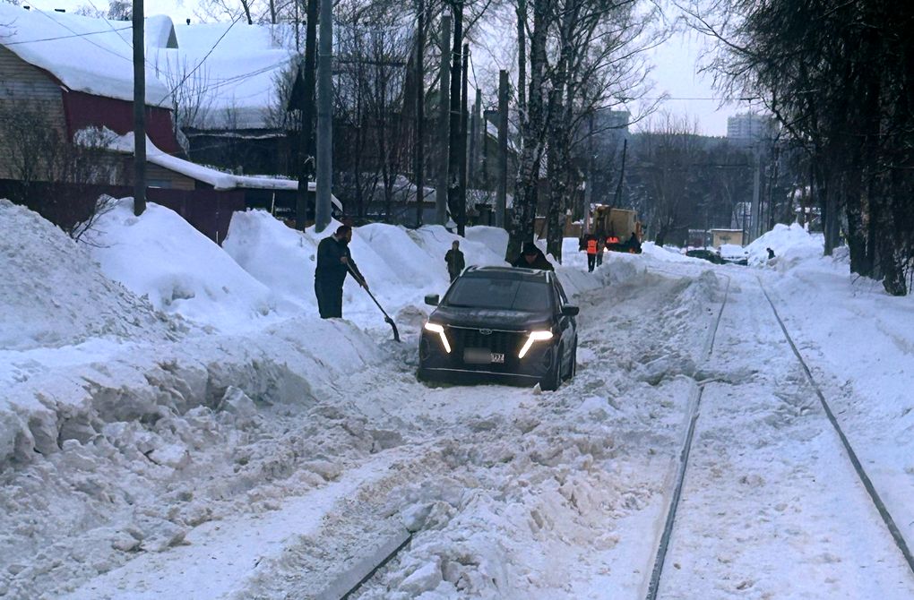 Более двух часов в Ижевске трамваи не идут в Центр по улице Тимирязева
