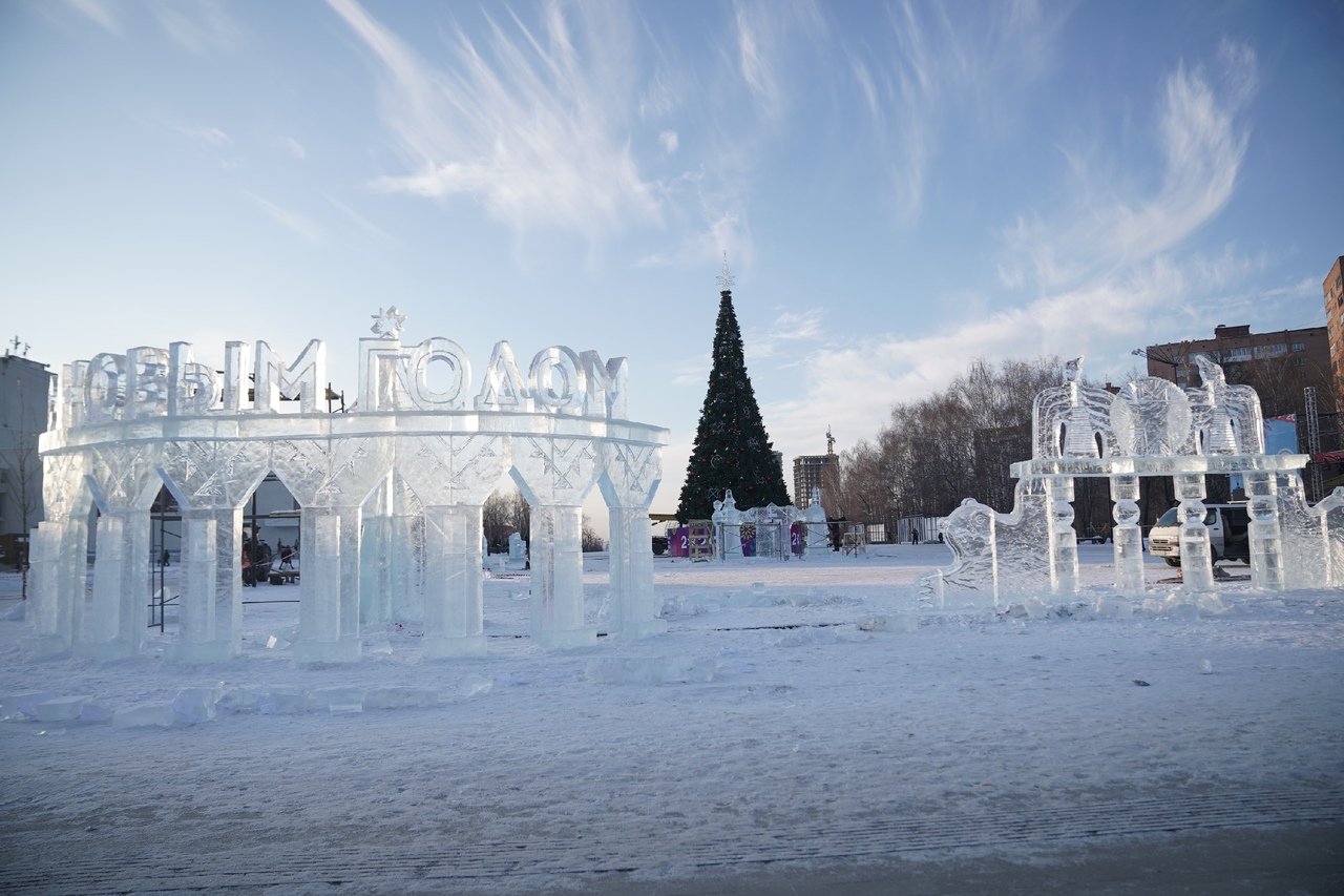 Свято Михайловский собор Ижевск зима