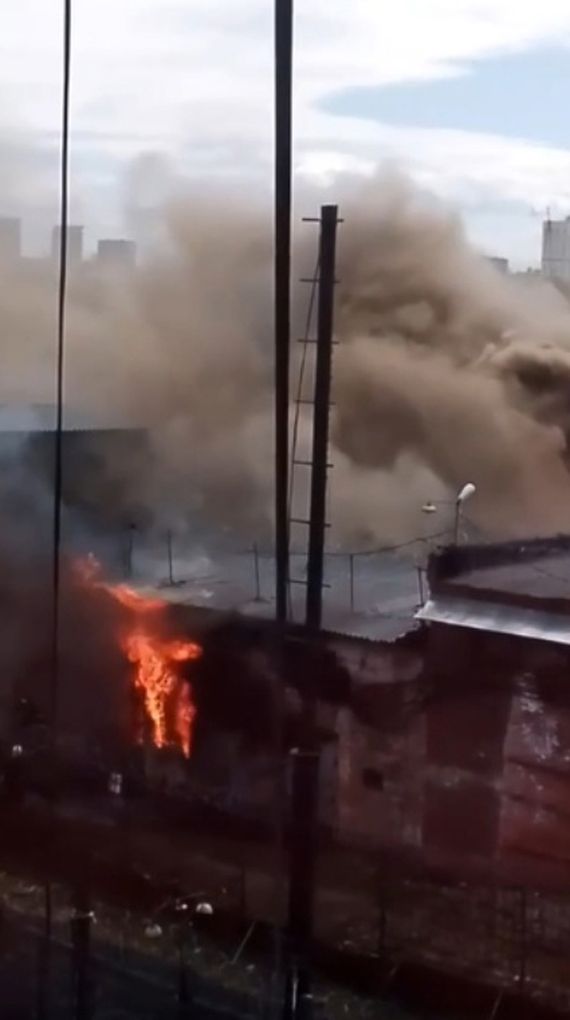 Пожар произошел по проезду Деповскому в Ижевске