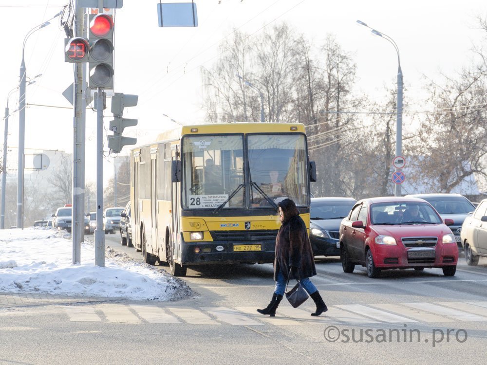 Общественный транспорт Ижевска 31 декабря будет курсировать по расписанию выходного дня