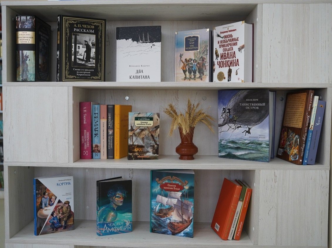 В библиотеке Малой Пурги появилась книжная полка главы Удмуртии