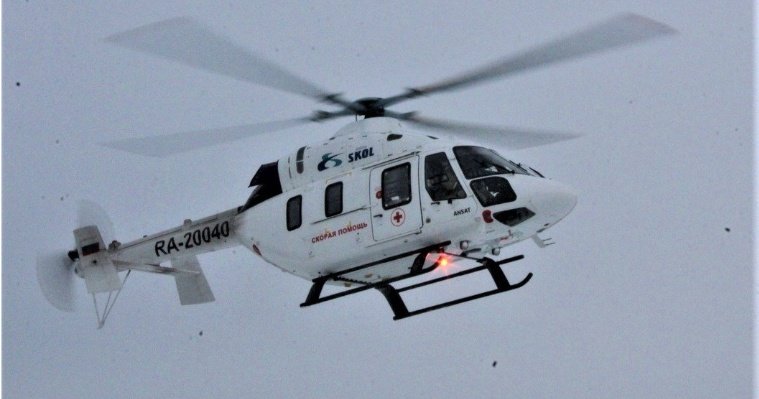 Пятнадцать раз с начала 2023 года вертолет Удмуртской санавиации приходил на помощь пациентам 