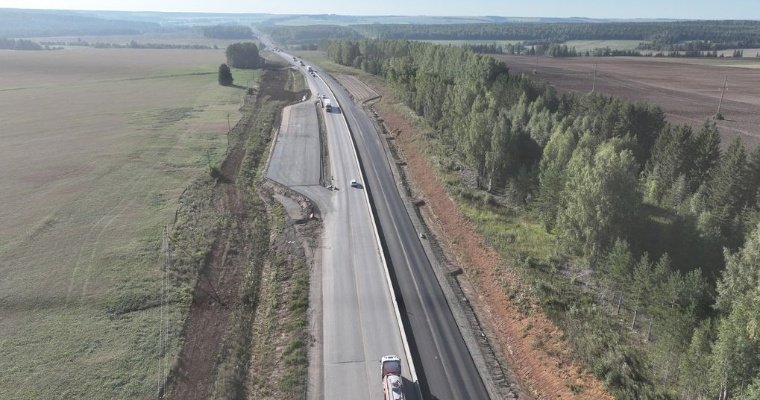 Четырёхполосное движение откроют на федеральной трассе в Можгинском районе Удмуртии