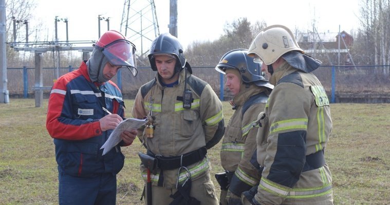 «Удмуртэнерго» провел противопожарную тренировку на подстанции «Сибирская»