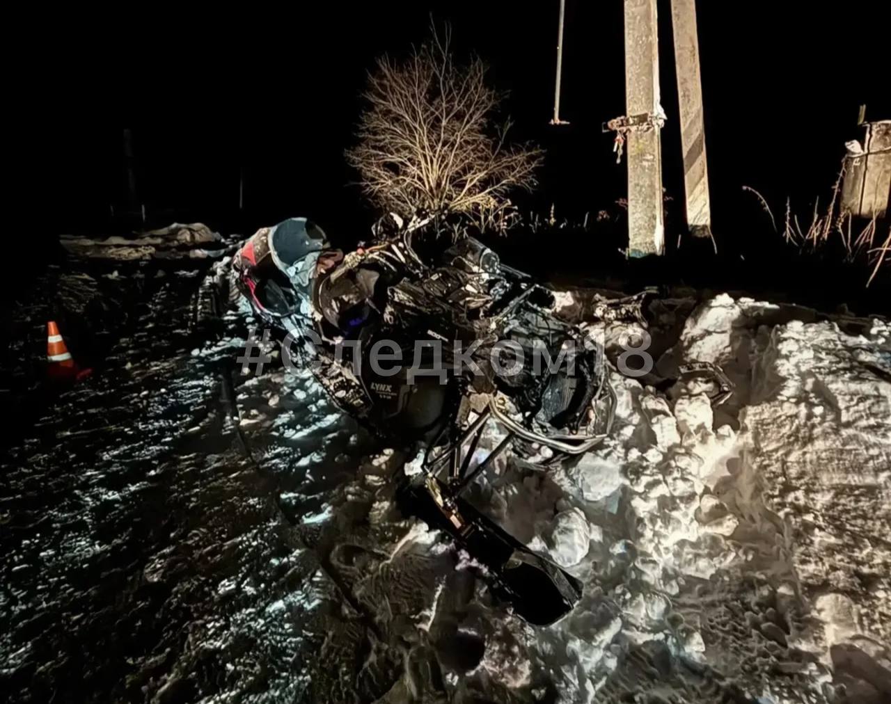 По факту гибели подростка в ДТП на снегоходе возбуждено уголовное дело