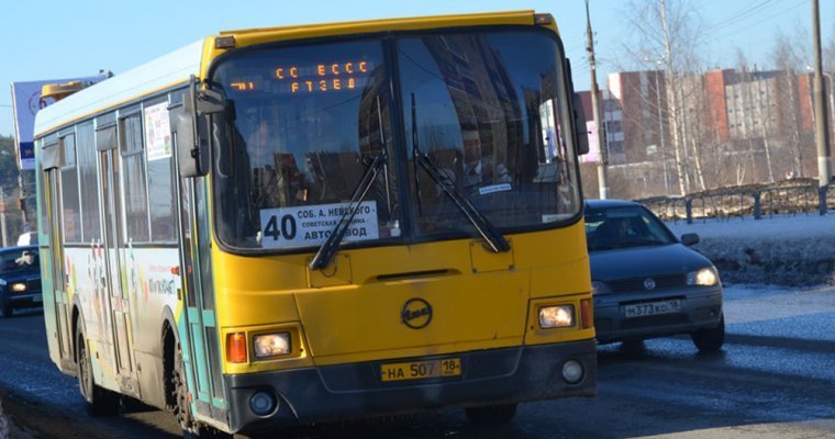 В Ижевске увеличили количество автобусов на маршруте №40