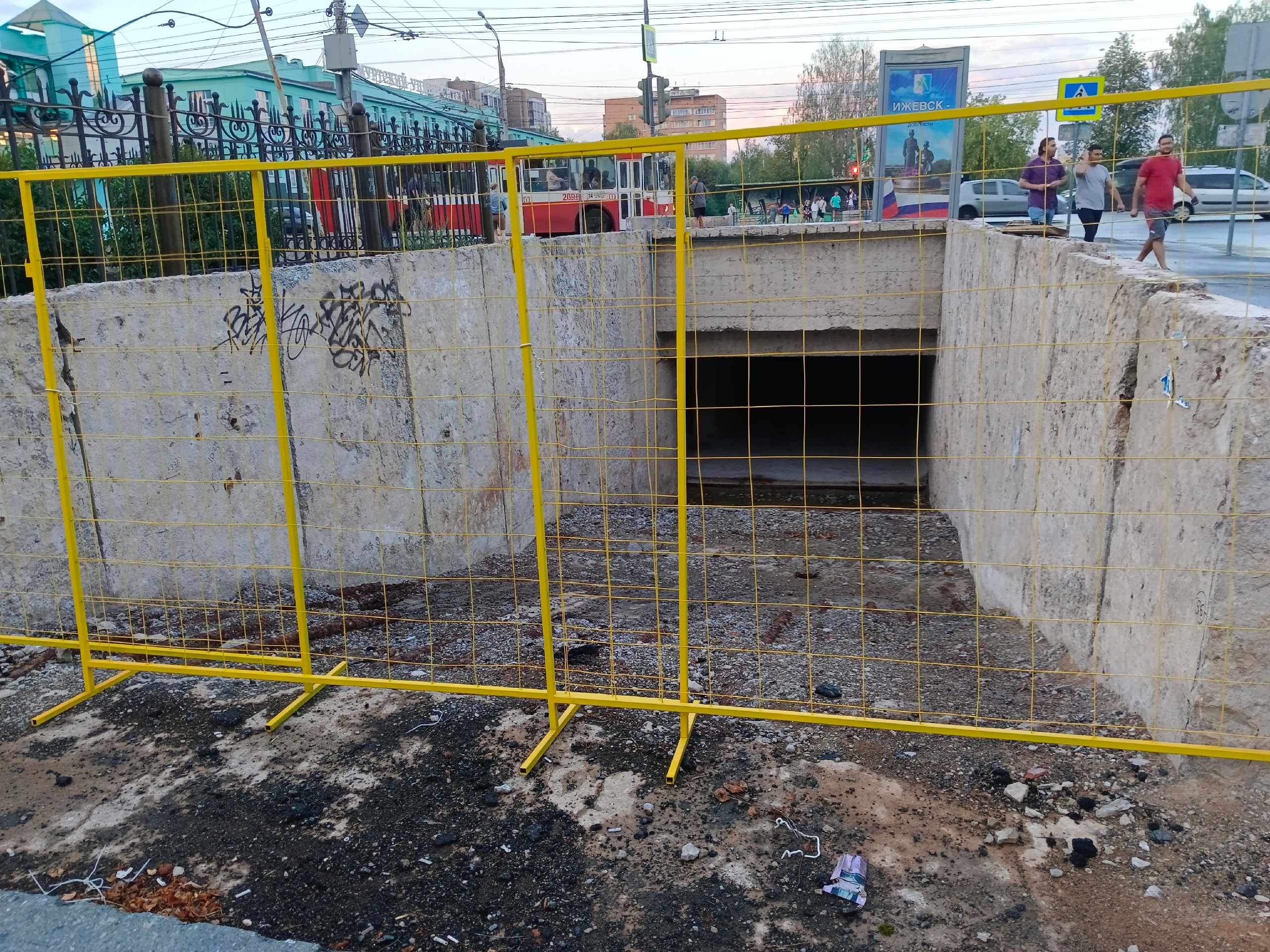 В Ижевске вновь пытаются найти подрядчика на ремонт подземного перехода возле УдГУ