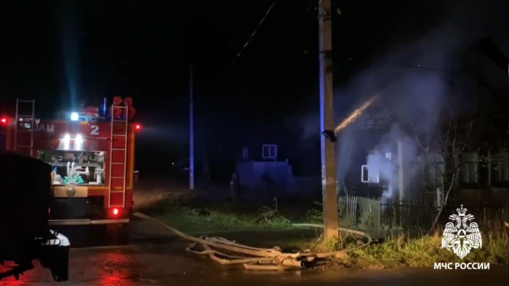 Женщина погибла на пожаре в Удмуртии