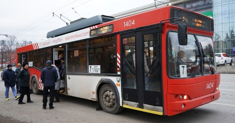В Ижевске нет движения двух трамвайных и трёх троллейбусных маршрутов