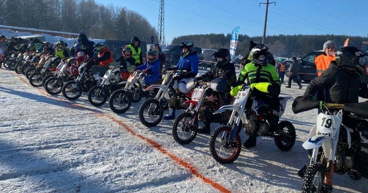 Четвёртый этап Кубка Удмуртии по зимнему мотокроссу прошёл в Воткинске