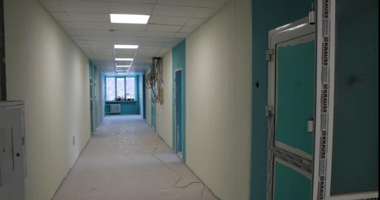 Ремонт городской больницы №8 близится к завершению в Ижевске