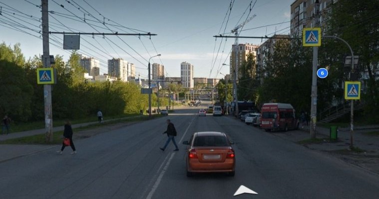 В Ижевске установят светофор возле остановки «Улица Труда»