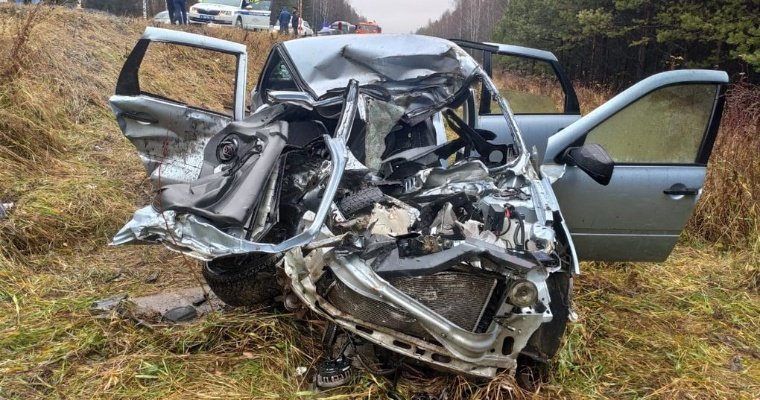 Два человека погибли в ДТП на трассе в Алнашском районе