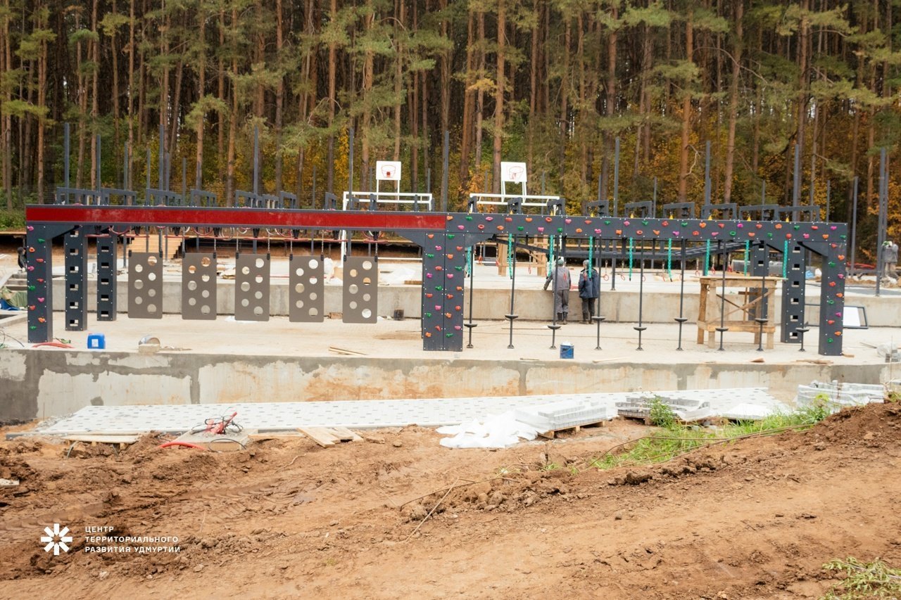В Ижевске появился первый в Удмуртии комплекс для занятий ниндзя-спортом