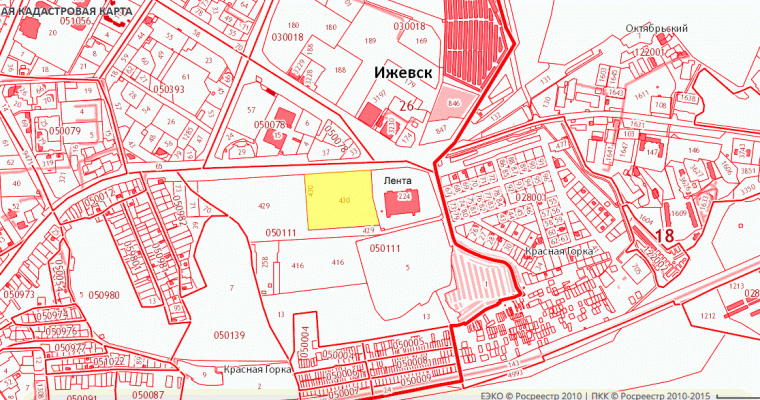 Публичная кадастровая карта ижевска удмуртской республики