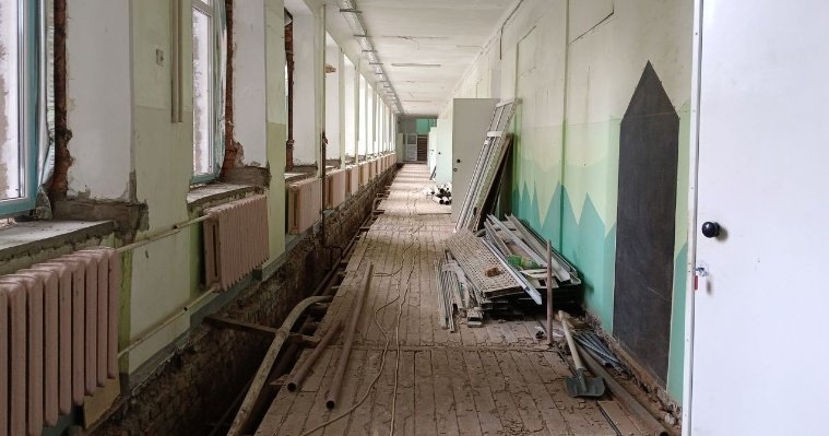 Капремонт школы №63 в Ижевске планируют завершить к 1 сентября